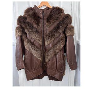 Vintage Real Leather and Jacket